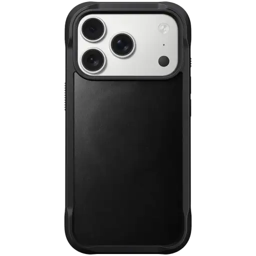 Чехол NOMAD Rugged Leather Horween с MagSafe для iPhone 17 Pro, Чёрный