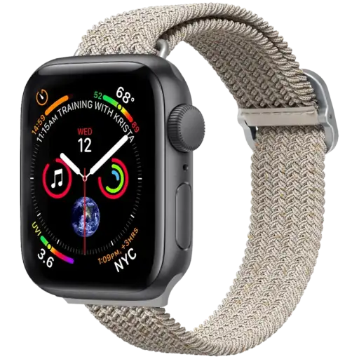 RHINOSHIELD Braided Strap Бауды ұзарту үшін Apple Watch 38/40/41 mm, Warm Sand