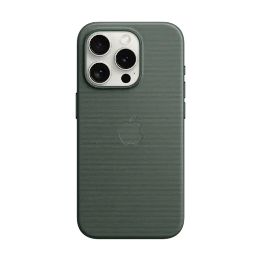 Чехол Apple FineWoven с MagSafe для iPhone 15 Pro, Evergreen