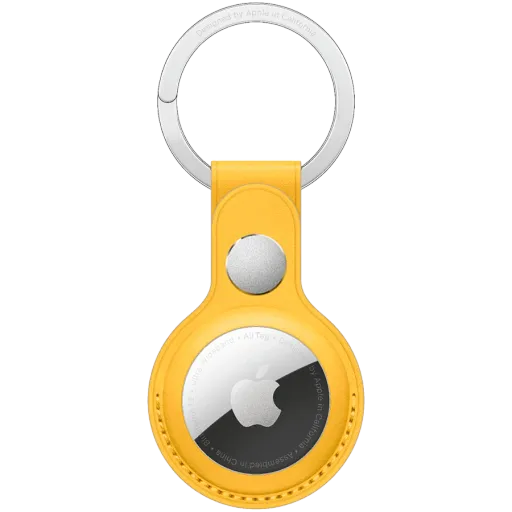 Apple Leather Key Ring, Meyer Lemon