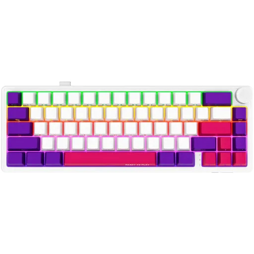 Бездротова ігрова клавіатура Lorgar KBP70MW Wireless Mechanical Pro White