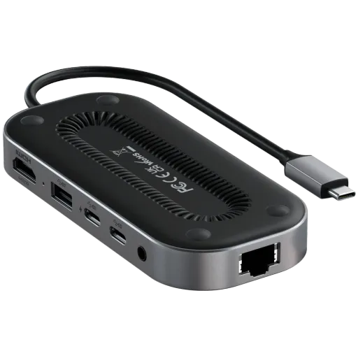 SATECHI  Многопортовый адаптер USB-4 MULTIPORT W2.5G ETHERNET Space Gray