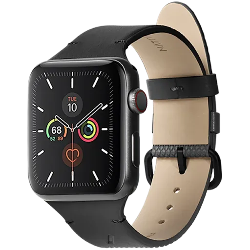Ремешок кожаный NATIVE UNION Classic для Apple Watch 42/44/45, Чёрный
