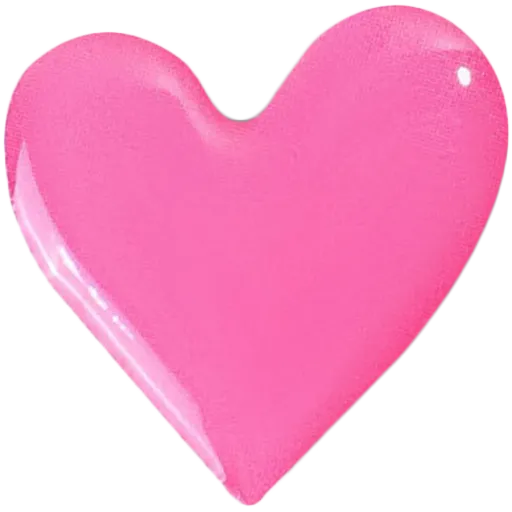 VLP Sticker 3D VLP, Small Heart Pink