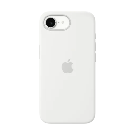 Силиконовый чехол Apple для iPhone 16e, Белый