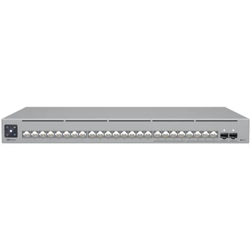 Управляемый гигабитный коммутатор Ubiquiti UniFi, 24 порта, с поддержкой Power over Ethernet, Серый