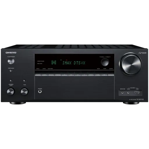 Onkyo TX-NR7100 9.2 арналы AV-ресивер THX Certified, қара