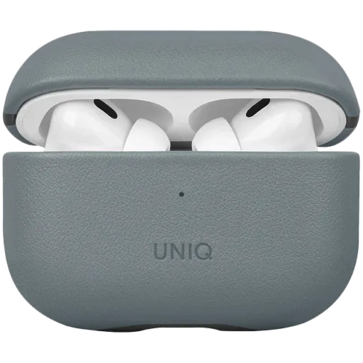 UNIQ Чехол Lyden DS Leatherette  Washed Blue/Black для AirPods Pro (Gen. 2)