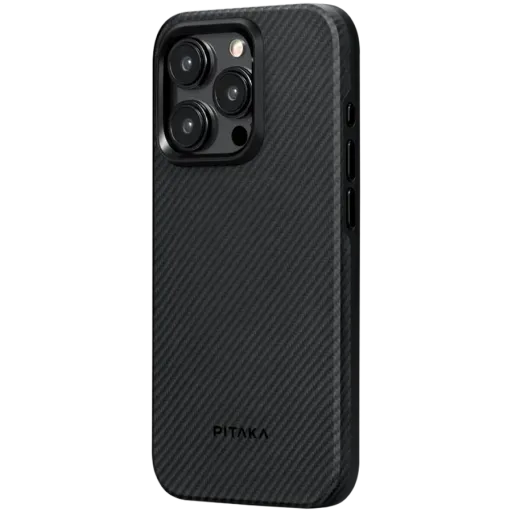 Պաշտպանիչ պատյան PITAKA MagEZ Case Pro 4 հետ MagSafe Black/Grey Twill for iPhone 15 Pro Max