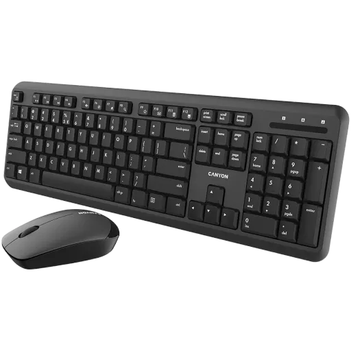 Комплект клавиатура+мышь беспроводная CANYON (CNS-HSETW02)