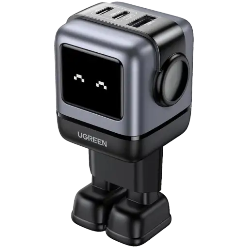Адаптер питания UGREEN USB/USB-C, 65 Вт, Серый