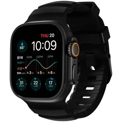 NOMAD for Apple Watch 42/44/45/46/49 mm, Carbon Black