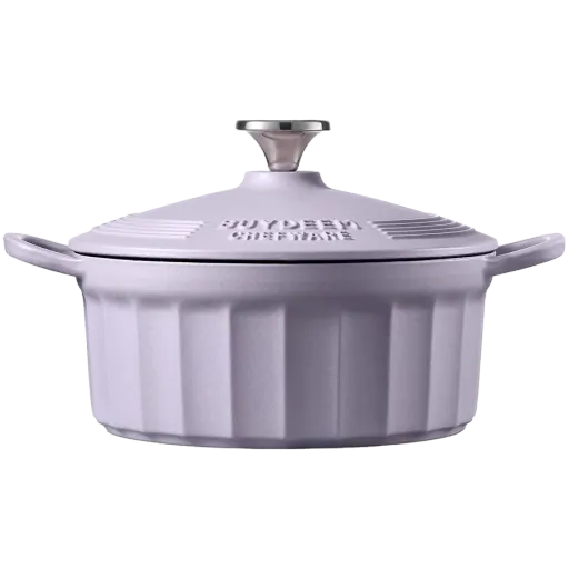 BUYDEEM |АнглійськаEnameled Cast Iron Dutch Oven, model CP521Англійська|, Petal Purple
