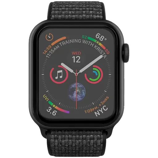 Прочное премиальное защитное стекло WHITESTONE WhiteStone Dome для Apple Watch размером 41 мм