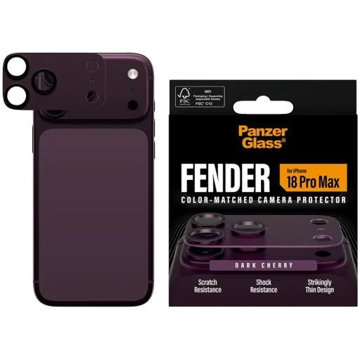 Protector lentile cameră PANZERGLASS pentru iPhone 18 Pro Max
