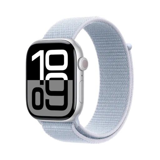 Apple Watch Series 10 GPS,  Blue Cloud Sport Loop, 42մմ, Արծաթագույն