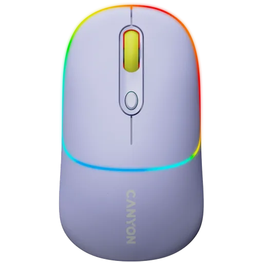 Мышь CANYON MW-22 Dual Band RGB Wireless Mountain Lavender (CNS-CMSW22ML)