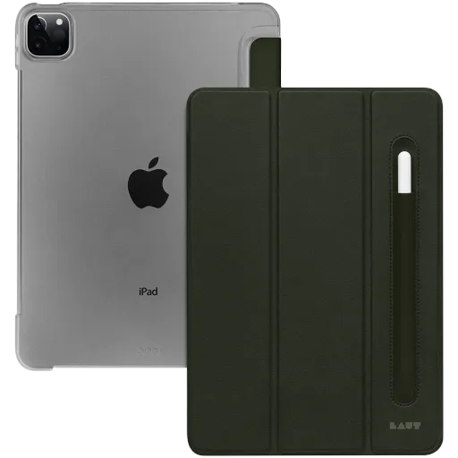 Обложка Smart Folio LAUT HUEX  Военный зеленая для iPad Air (4-го поколения)