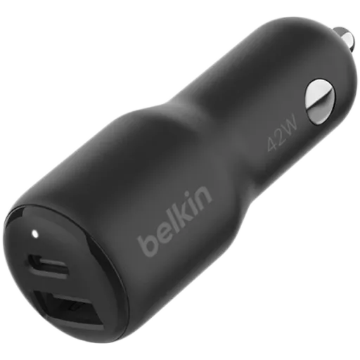 BELKIN Car Adapter 2*USB/USB-C, 42 W