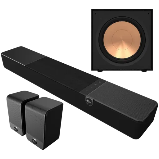 KLIPSCH үйдегі аудио жүйесі Қара