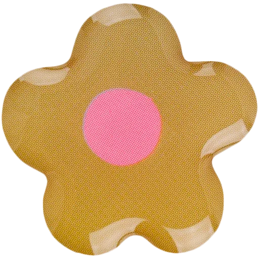 VLP Sticker 3D VLP, Flower Green Pink