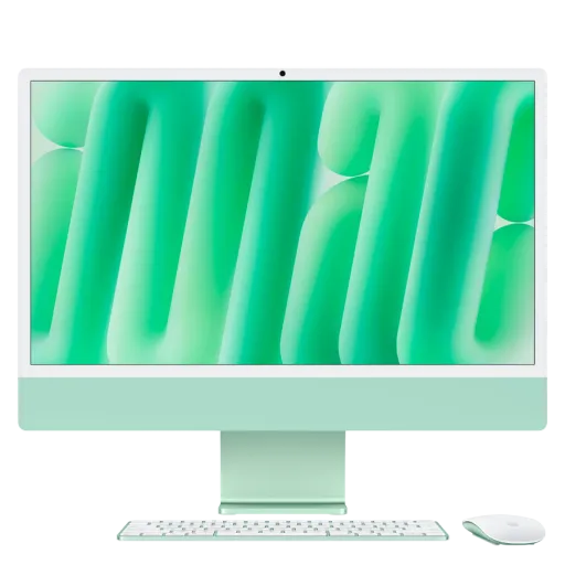 iMac 24" M4, 10C CPU 10C GPU, 24ГБ 512ГБ Твердотільний накопичувач, Зелений