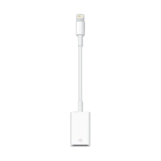 Apple Lightning to USB Adapter, White