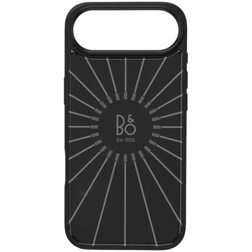 Husă Bang & Olufsen versiunea de sticlă cu MagSafe pentru iPhone Air, Black Anthracite