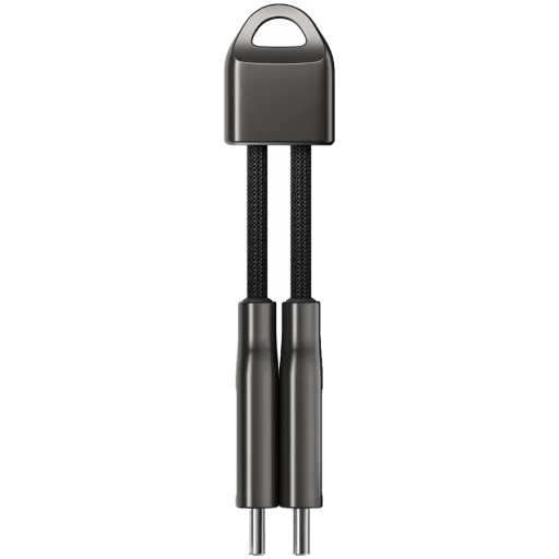 Cablu Nomad ChargeKey USB-C la USB-C, Black