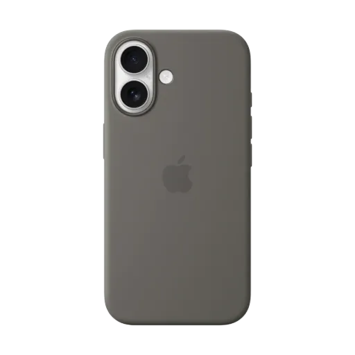 Apple Case Silicone Case with MagSafe Stone Gray for iPhone 16