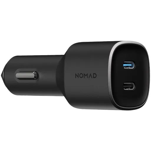 Автомобильный адаптер NOMAD 2*USB-C, 70 Вт