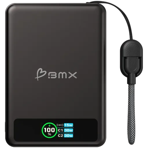 BMX SolidSafe 10K Power Bank, Black