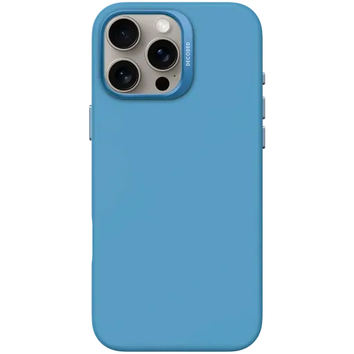 DECODED Case Silicone Case with MagSafe Air Blue for iPhone 16 Pro Max