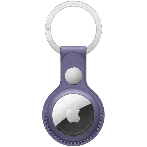 Apple LEATHER KEY RING-ZML, Wisteria