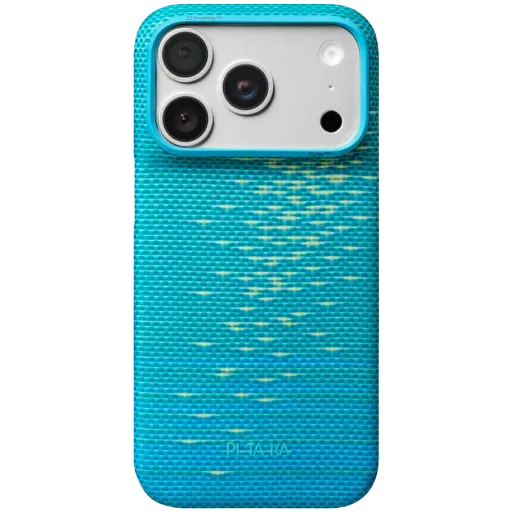 PITAKA Case Glints of Gold with MagSafe Lucid Blue for iPhone 18 Pro