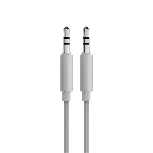 Fabric audio cable for Beoplay H95, Gray Mist