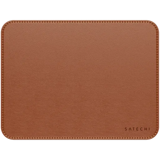 Коврик для мыши SATECHI, премиальная веган-кожа, Коричневый