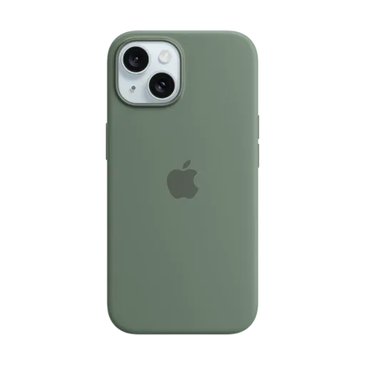 Силиконовый чехол Apple с MagSafe для iPhone 15, Cypress