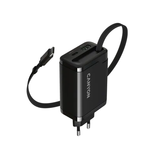 CANYON Адаптер питания OnCharge 65RC 3*USB/USB-C USB Тип A, USB Тип C, USB Тип C, 65 Вт