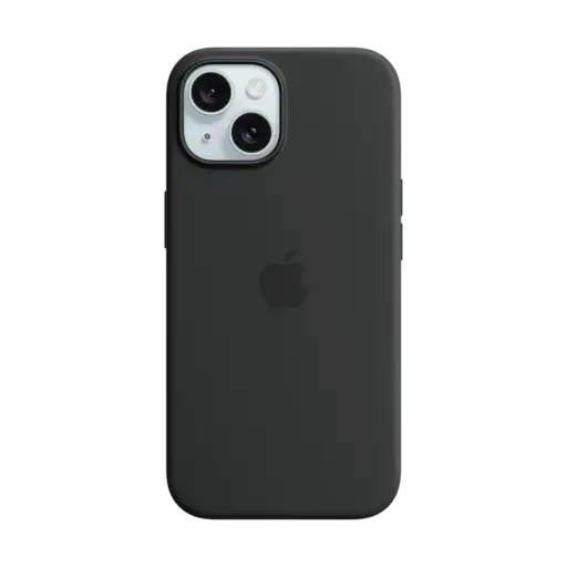 Apple Case Silicone Case with MagSafe თან MagSafe Black for iPhone 15