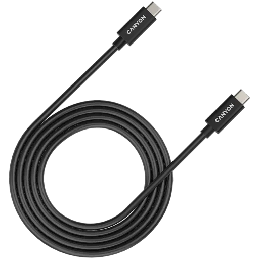 CANYON USB-C to USB-C Cable, Black, 2m