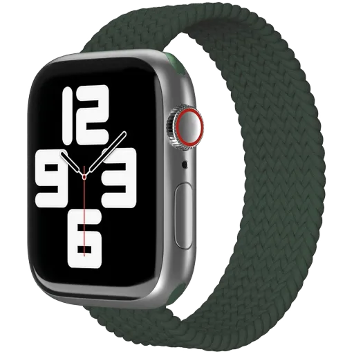 Ремешок VLP Woven из нейлона для Apple Watch 38/40/41 мм, Темно-зеленый
