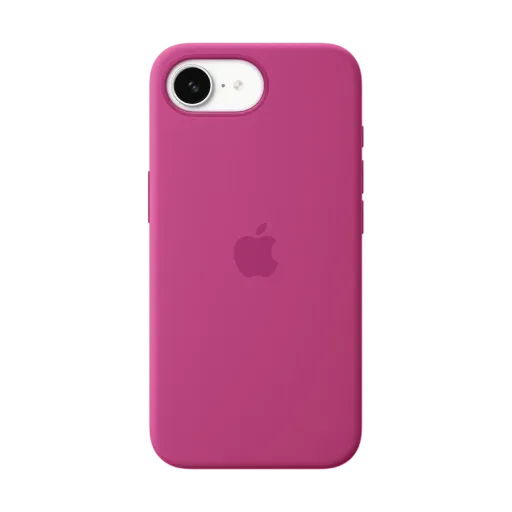 Silikon qoruyucu örtük Apple iPhone 16e üçün, Cəhrayı