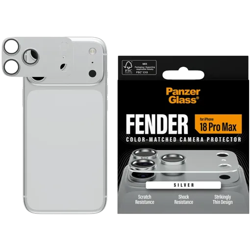Protector lentile cameră PANZERGLASS pentru iPhone 18 Pro Max