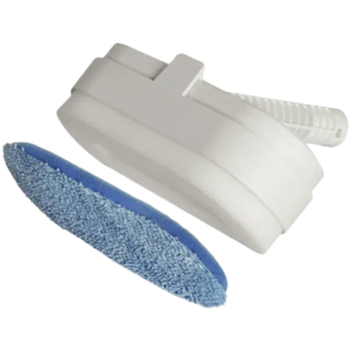 AENO за SM1Two-in-one oval brush за steam mop SM1 (Brush з Retainer, Cloth Cover, Foam Pad included)