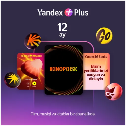 12 aylıq Yandex Plus abunəliyi