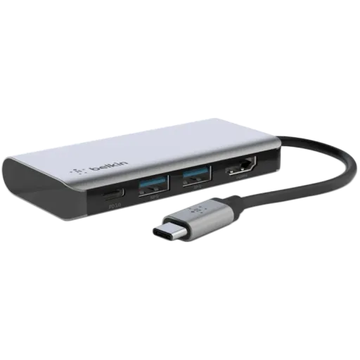 BELKIN  Connect  Док-станция USB-C 4-in-1 Multiport Adapter Space Gray