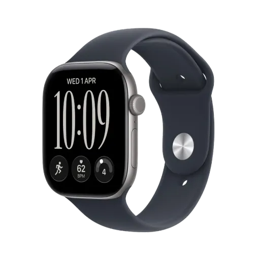 Apple Watch Series 12 GPS + Cellular, Navy Blue Sport Band, S/M, 42mm, Space Gray