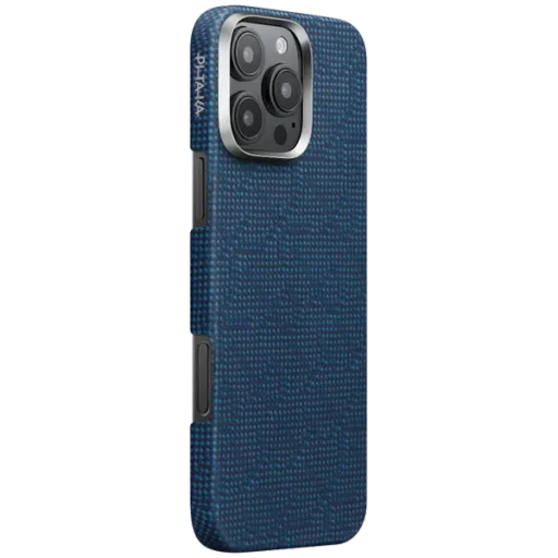 Чохол Pitaka Tactile Woven Monogram Dark Blue for iPhone 16 Pro Max (KI1603PTKP)