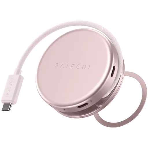 Multiport adapter Satechi OnTheGo 5-in-1, Blush